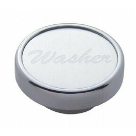UP Washer Control Knob Silver 1" Aluminum Sticker Chrome Knob #23041 Each