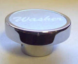 UP Washer Control Knob Silver 1" Aluminum Sticker Chrome Knob #23041 Each