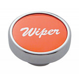 UP Wiper Control Knob Red 1" Aluminum Sticker Chrome Knob #23033