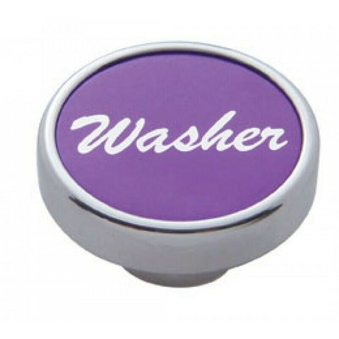 UP Washer Control Knob Purple 1" Aluminum Sticker Chrome Knob #23040 Each