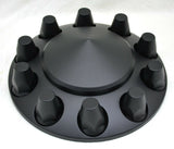 UP Front Axle Cover Matte Black 33 mm Screw-on Lug Nuts Cone Hub Cap #10339 Each