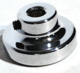 UP Wiper Control Knob 1" Black Glossy Sticker Chrome Aluminum Knob #23201 Each