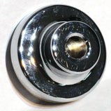 UP Wiper Control Knob 1" Black Glossy Sticker Chrome Aluminum Knob #23201 Each