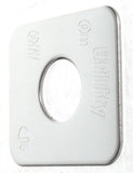 Switch Plate for Freightliner Utility Lights On/Off Stainless Block GG#68773