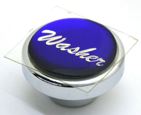 UP Washer Control Knob 1" Purple Glossy Sticker Chrome Aluminum Knob #23211 Each