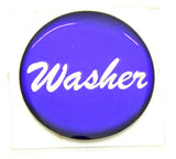 UP Washer Control Knob 1" Purple Glossy Sticker Chrome Aluminum Knob #23211 Each