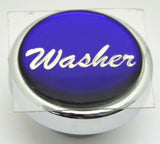 UP Washer Control Knob 1" Purple Glossy Sticker Chrome Aluminum Knob #23211 Each