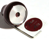 UP Dash Control Knob Fan Air 1" Red Glossy Sticker Wood Knob #23540 Each