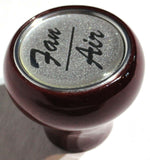 UP Dash Control Knob Fan Air 1" Silver Glossy Sticker Wood Knob #23541 Each