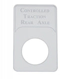 UP Indicator Light Plate Trailer Air Suspension for Kenworth Stainless #48314