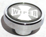 UP Wiper Control Knob Chrome Aluminum w/ Silver Maltese Cross Sticker #23629