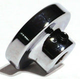UP Wiper Control Knob Chrome Aluminum w/ Silver Maltese Cross Sticker #23629