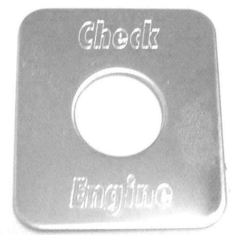 GG Switch Plate for Freightliner Check Engine Stainless Steel #68761