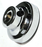 UP Wiper Control Knob 1" Purple Glossy Sticker Chrome Aluminum Knob #23204 Each