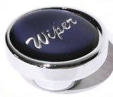 UP Wiper Control Knob 1" Purple Glossy Sticker Chrome Aluminum Knob #23204 Each