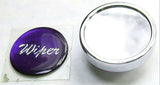 UP Wiper Control Knob 1" Purple Glossy Sticker Chrome Aluminum Knob #23204 Each