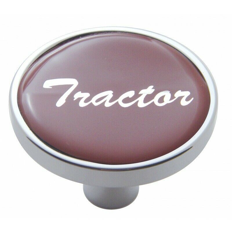 UP Air Brake Tractor Knob Pin Mount Red Glossy Sticker 1 1/8" Tall #23292