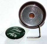 UP Dash Control Knob Fan Air 1" Green Glossy Sticker Wood Knob #23538 Each