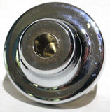 UP Washer Control Knob Chrome Aluminum w/ Red Maltese Cross Sticker #23622