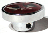 UP Washer Control Knob Chrome Aluminum w/ Red Maltese Cross Sticker #23622