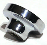 UP Washer Control Knob Chrome Aluminum w/ Red Maltese Cross Sticker #23622