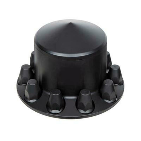 UP Rear Axle Cover Matte Black 33 mm Screw-On Lug Nuts Cone Cap #10340 Set of 4
