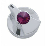 UP Engine Shutdown Timer Knob for Peterbilt Purple Jewel Chrome Plastic #41261