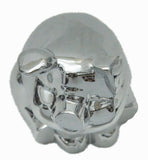 UP Hood Ornament Sitting Pig Chrome with Base Pad & 3 Studs 4 1/2" Tall #72046