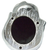 UP Hood Ornament Sitting Pig Chrome with Base Pad & 3 Studs 4 1/2" Tall #72046