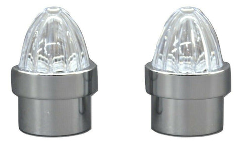 Bumper Guide Top for 1" Pipe Plastic Clear Lens Chrome Aluminum GG#94762 Pair