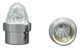 Bumper Guide Top for 1" Pipe Plastic Clear Lens Chrome Aluminum GG#94762 Pair