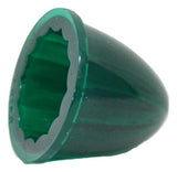 Bumper Guide Top for 1" Pipe Plastic Green Lens Chrome Aluminum GG#94763 Pair