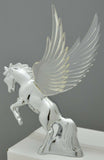GG Lighted Hood Ornament Stallion Windrider Clear 3 Stud Chrome 9 3/4" #48395