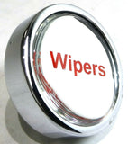 GG Wipers Knob for Peterbilt Kenworth Freightliner Silver w/ Red Letters #96326