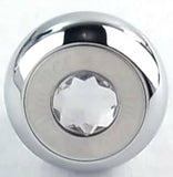 GG Deluxe Dimmer Knob Chrome Clear Jewel Stainless Plaque Block Letters #95662