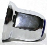 UP Lug Nut Covers 33mm Push-On Blue Reflector Chrome 2" Tall #10041 Set of 60