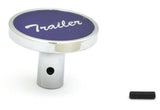 UP Trailer Knob Short Pin Mount for Peterbilt Purple Aluminum Sticker #23275