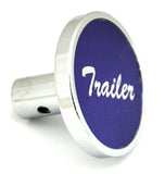 UP Trailer Knob Short Pin Mount for Peterbilt Purple Aluminum Sticker #23275