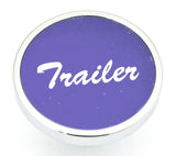 UP Trailer Knob Short Pin Mount for Peterbilt Purple Aluminum Sticker #23275