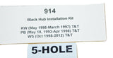 SCI 5 Bolt Hole Install Hub for Western Star Peterbilt Kenworth 36 Splines #914