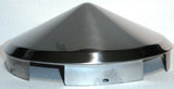 UP Front Hub Cap for Peterbilt 5 Even Notches Pointed Cone SS 1" Lip #20150 Each