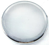 Speaker Cover Round for Peterbilt Chrome Plastic Metal Screen 7 1/4" #40917