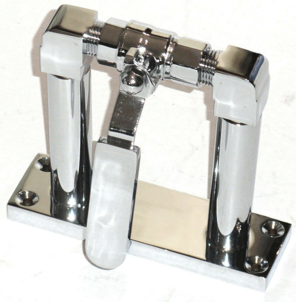 GG Train Horn Air Valve Floor Mount Stand Chrome & Brass 4" Tall #69977
