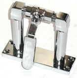 GG Train Horn Air Valve Floor Mount Stand Chrome & Brass 4" Tall #69977