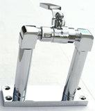 GG Train Horn Air Valve Floor Mount Stand Chrome & Brass 4" Tall #69977