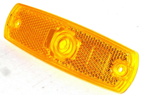 GG Light Lens Replacement for Peterbilt Marker Light Amber Plastic #81301 Pair