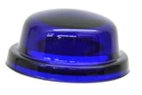Glass Dome Light Lens for Peterbilt Top Hat Style Blue 1 9/16" GG#82816 Pair