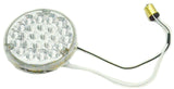 LED Light 4" Pearl Clear Lens 24 Green LEDs 1156 Socket Back of Cab #76158 Each