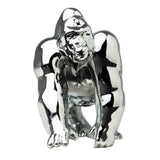 GG Hood Ornament Gorilla King Chrome Plated 3 Hole Mount 4 3/4" Tall #48188