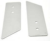 hood latch trims (2) stainless steel Freightliner Classic hood guard 7 3/8" long